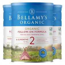 【澳洲直邮】bellamy's有机婴儿奶粉贝拉米2段 3桶一箱（澳洲直邮 一定需要提供身份证号 无身份证号发不了货）